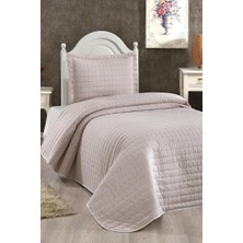 Dublin Tek Kişilik Kapitoneli Yatak Örtüsü Cappucino