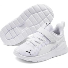 Puma Anzarun Lite AC Inf Erkek ve Kız Çocuklar İçin Hafif ve Esnek Beyaz Koşu Ayakkabısı