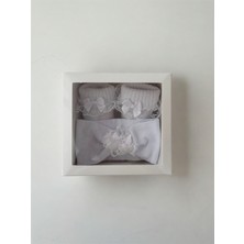 Font Kız Bebek Patik Takım - Beyaz