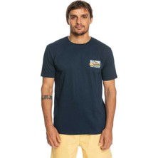 Quiksilver Retrofade Erkek Mavi Tişört