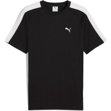 Puma T7 Erkek Siyah Yuvarlak Yaka Tişört