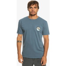 Quiksilver Qsbubblestamp Erkek Mavi Tişört