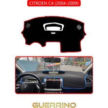 Cıtroen C4 2004-2009TORPİDO Koruma Halısı Kırmızı Kenar