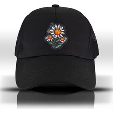 Papatya Siyah Baseball Şapka