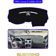 Opel Corsa D (2006-2014)TORPİDO Koruma Halısı Mavi Kenar