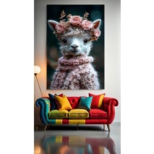 Özkacar Group Küçük Yavru Kuzu V1 Ev Duvar Salon Güzellik Salonu Ofis Dükkan Dekarasyon Kanvas Tablo