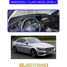 Mercedes C Class W205 2018+TORPİDO Koruma Halısı Mavi Kenar
