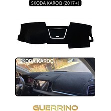Skoda Karoq 2017+TORPİDO Koruma Halısı Siyah Kenar