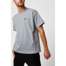 Revival Oversize Unisex Short Sleve Tee Gray Bol Kesim Unisex Tişört Gri