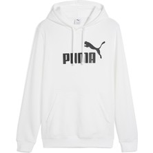 Puma Essentials No 1 Logo Erkek Beyaz Kapüşonlu Sweatshirt