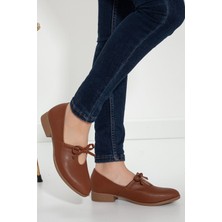 Kadın Bebe Mavisi Suni Deri Babet