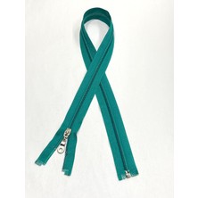 Eşofman Mont Fermuarı / 72 cm / Koyu Mint Yeşili Lacivert Dikiş / MSN42