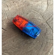 Enc Çakarlı Bisiklet Feneri Şarjlı Bisiklet Lambası Klipsli 7 Farklı Işık LED