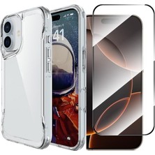 Teleplus iPhone 17 Kılıf Tmex Armor Köşelerden Darbeye Dayanıklı Kapak + Ekran Koruyucu