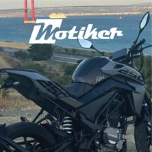 Cf Moto NK250 Arka Kuyruk Altı 250 Sticker Etiket Siyah