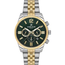 Erkek Kol Saati,yeşil,fonksiyonlar Aktif,gold-Gümüş Çelik Rolex Model Kordon,exclusive,su Geçirmez