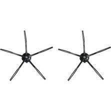 Asgard Grup Roborock S50/S55 Maxv Uyumlu 2 Adet Siyah Yan Fırça