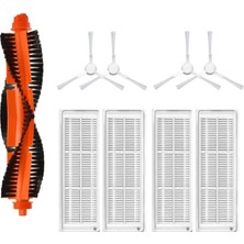 Asgard Grup Viomi V2 Uyumlu 1 Adet Ana Fırça 4 Adet Filtre 4 Adet Beyaz Yan Fırça