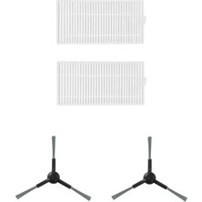 Asgard Grup Viomi V5 Pro Uyumlu 2 Adet Filtre 2 Adet Yan Fırça