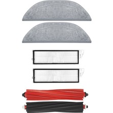 Asgard Grup Roborock S8 Maxv Ultra Uyumlu 1 Adet Ana Fırça 2 Adet Filtre 2 Adet Mop