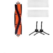 Asgard Grup Xiaomi Mop 2 Lite (Mjstl) Uyumlu 1 Adet Ana Fırça 2 Adet Filtre 2 Adet Siyah Yan Fırça