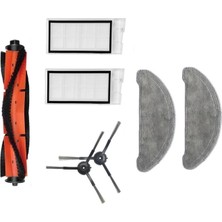 Asgard Grup Roidmi Eve Plus Uyumlu 1 Adet Ana Fırça 2 Adet Filtre 2 Adet Siyah Yan Fırça 2 Adet Mop