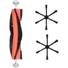 Asgard Grup Xiaomi Mop 2 Pro+ (STYTJ02ZHM) Uyumlu 1 Adet Ana Fırça 2 Adet 6 Kollu Siyah Yan Fırça