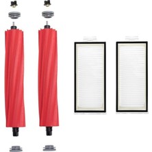 Asgard Grup Roborock Qrevo S - Pro - Maxv Uyumlu 2 Adet Ana Fırça 2 Adet Filtre