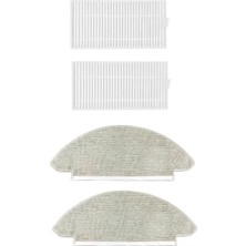 Asgard Grup Viomi V5 Pro Uyumlu 2 Adet Filtre 2 Adet Mop