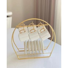 Şık Metal Fincan ve Kupa Askısı Standı, Düzenli ve Estetik Saklama Için