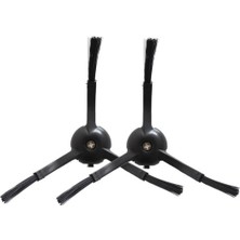 Asgard Grup Roborock S6 Maxv Uyumlu 2 Adet Siyah Yan Fırça 3 Kollu