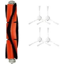 Asgard Grup Vestel V-Bot Pro B Uyumlu 1ADET Ana Fırça 4 Adet Beyaz Yan Fırça