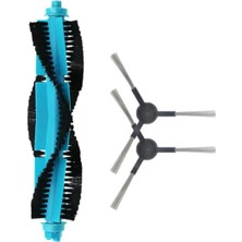 Asgard Grup Viomi V2 Max Uyumlu 1 Adet Mavi Ana Fırça 2 Adet Siyah Yan Fırça