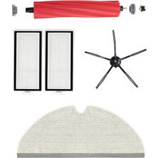 Asgard Grup Roborock Q7 Max Uyumlu 1 Adet Ana Fırça  2 Adet Filtre 1 Adet Siyah Yan Fırça 1 Adet Mop