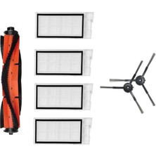 Asgard Grup Roidmi Eve Uyumlu 1 Adet Ana Fırça 4 Adet Filtre 2 Adet Siyah Yan Fırça