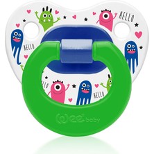 Wee Baby Desenli Damaklı Emzik No:2 Yeşil 6-18 Ay