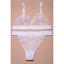 EKRU FULL DANTEL BRALET TAKIM  DS20095BRT