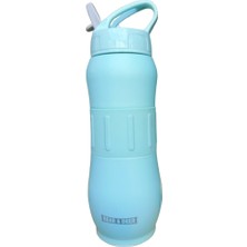 Bear Dear Pipetli 830 ml  Silikon Kemerli Çelik Matara