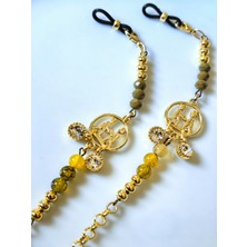 Thinblack Ikizler Burcu Akik Doğal Taşlı Gözlük Zinciri