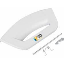 Ariston Hotpoint Uyumlu Indesit Wmfug 742PUK.M Çamaşır Makinesi Kapak Mandal Tutamağı Beyaz