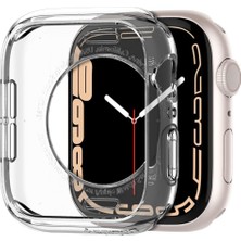 Watch 41MM/40MM (Seri 9/8/se2/7/6/se/5/4) Kılıf Liquid Crystal 4 Tarafı Tam Koruma Crystal Clear - ACS04195