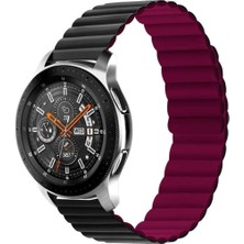 Ile Uyumlu Honor Magic 2 46MM Krd-52 Kordon Siyah-Kırmızı