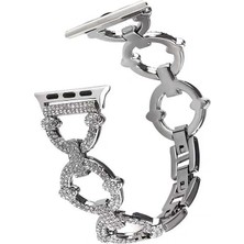   Ile Uyumlu Watch 38MM/40MM Krd-57 Metal Kordon Gümüş