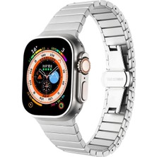   Ile Uyumlu Watch 38MM/40MM Kordon Krd-79 Metal Strap Kayış Gri