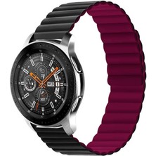 Galaxy Ile Uyumlu Watch Active 2 40MM Krd-52 Kordon Siyah-Kırmızı