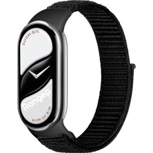 Xiaomi ile Uyumlu Mi Band 10/9/8 Için Hasır Örme Kordon Terletmeyen Nefes Alabilen Hafif Yapı Cildi Tahriş Etmeyen Cırt Cırt Tasarımlı Deformasyona Dayanıklı Rahat Kumaş Kayış