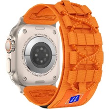 Ile Uyumlu Watch 42MM Krd-99 Hasır Kordon Turuncu