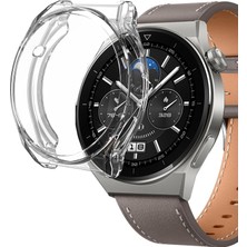 Watch Gt5 Pro 46MM Kılıf 360 Full Round Soft Silicone Şeffaf [watch Gt5 Pro 46MM ile Uyumlu Kılıf - Şeffaf]