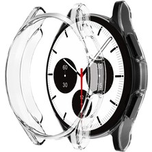 Galaxy Watch 4 Classic 46MM Için Kılıf 360 Full Round Soft Silicone Şeffaf [galaxy Watch 4 Classic 46MM ile Uyumlu Kılıf - Şeffaf]