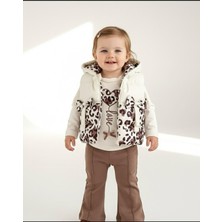 Kız Bebek 3’lü Takım –sweatshirt, Yelek ve Pantolon 05213 K